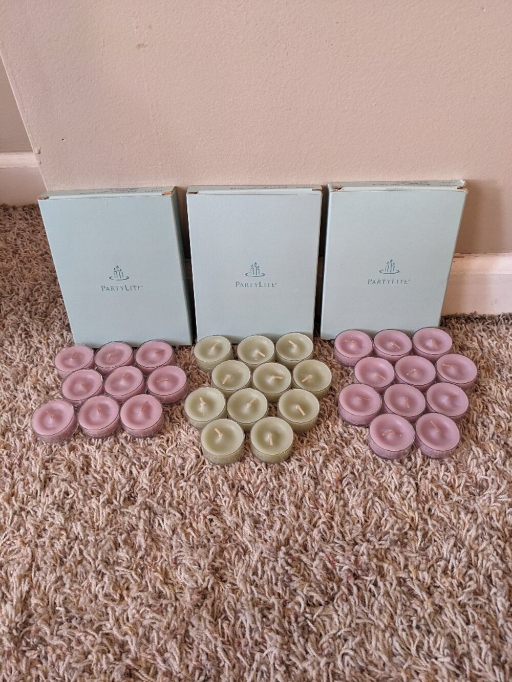PartyLite Tea Light Candle Sets - Blackberry Sage & Wild Fern